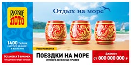 Проверить билет 1400 тиража Русского лото (Нажмите, чтобы увеличить) Проверить билет 1400 тиража Русского лото
